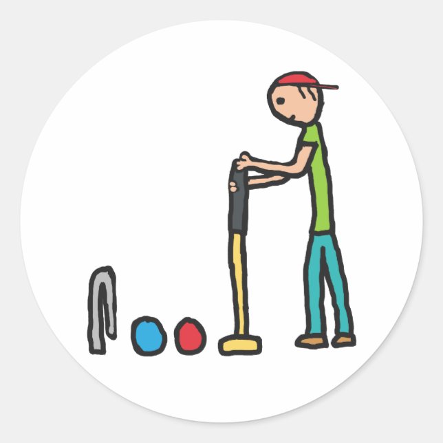 Sticker Rond Croquet (Devant)