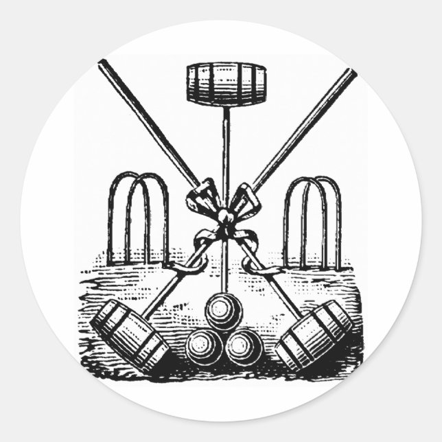Sticker Rond Croquet (Devant)