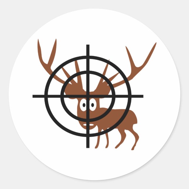 Sticker Rond Crosshair Deer (Devant)