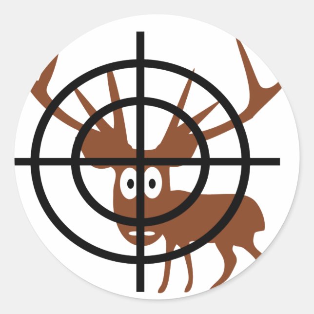 Sticker Rond Crosshair Deer (Devant)