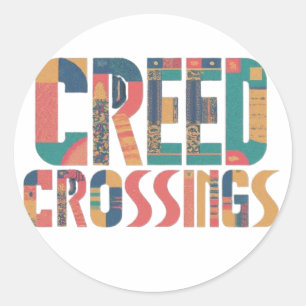 Sticker Rond Crossings Creed