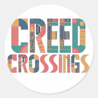 Sticker Rond Crossings Creed