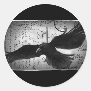 Sticker Rond Crow deluxe