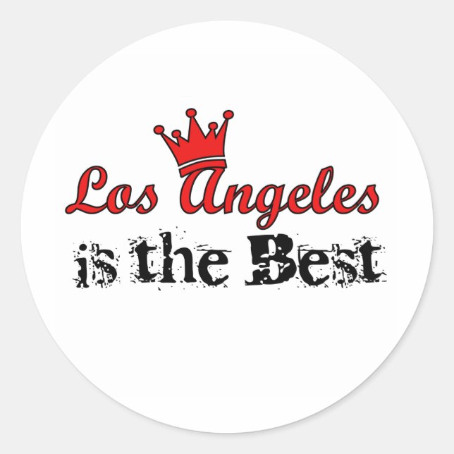 Sticker Rond Crown Los Angeles (Devant)