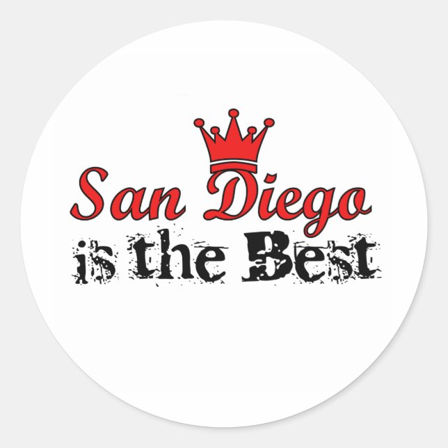 Sticker Rond Crown San Diego (Devant)
