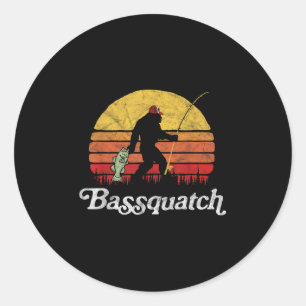 Sticker Rond Croyant de Bigfoot Ufo 2001 T-shirts Bquatch! Drôl