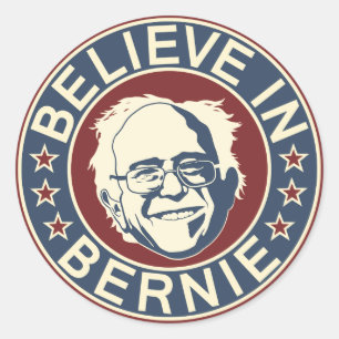 Sticker Rond Croyez à l'autocollant de Bernie (V2)
