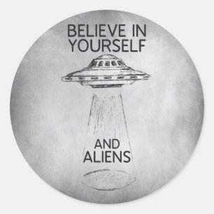 Sticker Rond Croyez en votre propre citation