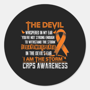 Sticker Rond Crps Conscience Je Suis Le Diable De La Tempête