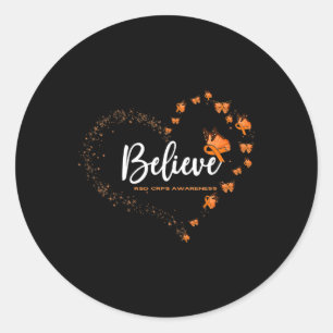 Sticker Rond Crps Rsd Sensibilisation Papillon Croire