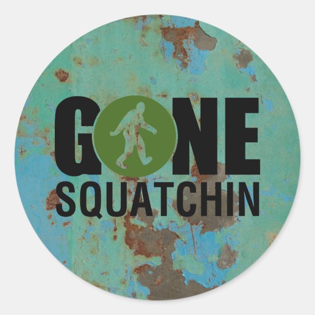 Sticker Rond Cru allé de Squatchin (Devant)