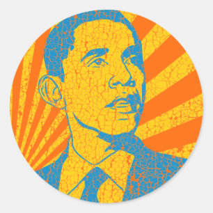 Sticker Rond Cru d'Obama