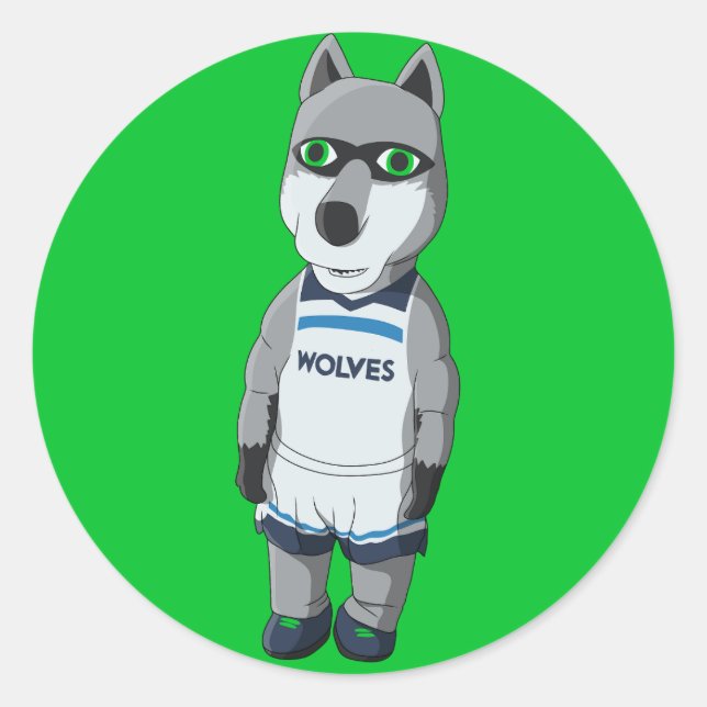 Sticker Rond Crunable / Chomper - Minnesota Basketball (Devant)