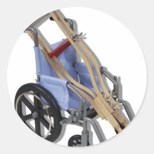 Sticker Rond CrutchesWheelchair081210