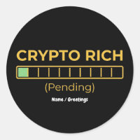 Crypto Riche En Attente Barre de Chargement Drôle