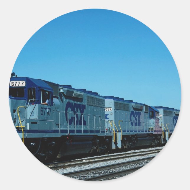 STICKER ROND CSX, EMD (Devant)