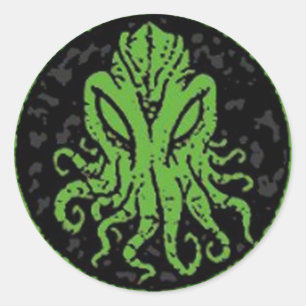 Sticker Rond Cthulhu