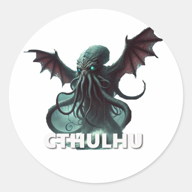 Sticker Rond Cthulhu (Devant)