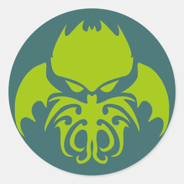 Sticker Rond Cthulhu (Devant)