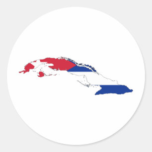 Sticker Rond CU du Cuba