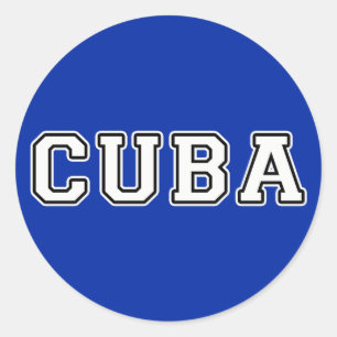 Sticker Rond Cuba