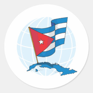 Sticker Rond Cuba
