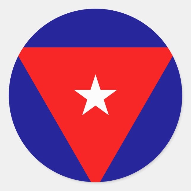 Sticker Rond cuba (Devant)
