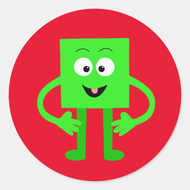 Sticker Rond Cube Cubie (Devant)