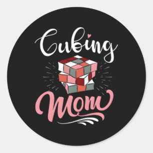 Sticker Rond Cubing Mom For Moms Qui Speedcube Ou Support Vites