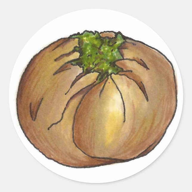 Sticker Rond Cuisine alimentaire de Spinach Knish Jewish Deli N (Devant)