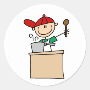 Sticker Rond Cuisine Dans L'Autocollant Cuisine