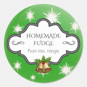 Sticker Rond Cuisine de vacances personnalisée Flèches de neige