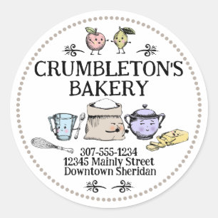 Sticker Rond Cuisine rétro vintage boulangerie