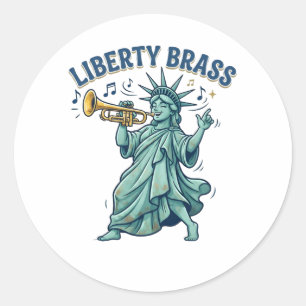 Sticker Rond Cuivre de la Liberté