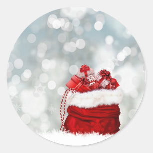 STICKER ROND CUL **CADEAU DE NOËL** NOËL