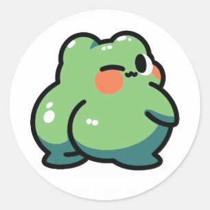 Sticker Rond cul de grenouille