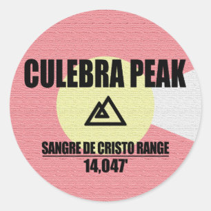 Sticker Rond Culebra Peak