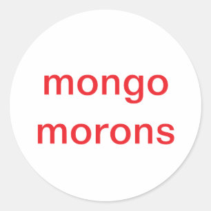 Sticker Rond culte morons bête drumpf Hankamer Artjunkhaus Comi