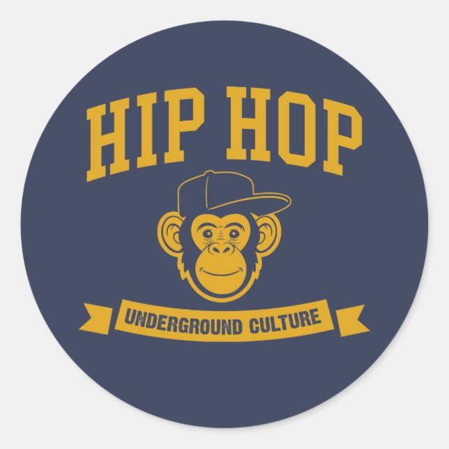 Sticker Rond Culture Hip Hop Souterraine (Devant)