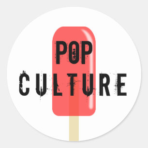 Sticker Rond Culture pop