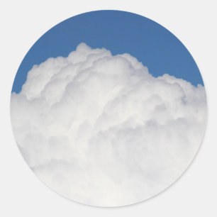 Sticker Rond Cumulus Cloud