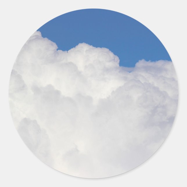 Sticker Rond Cumulus Cloud II (Devant)