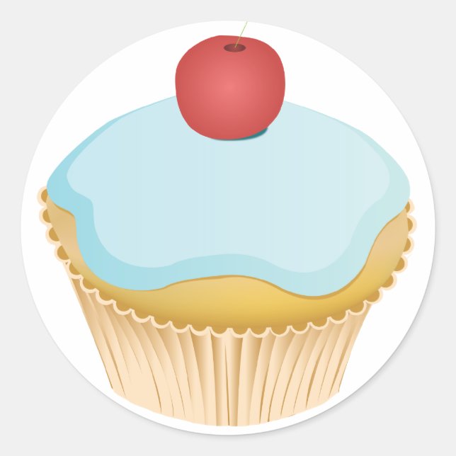 Sticker Rond Cupcake (Devant)