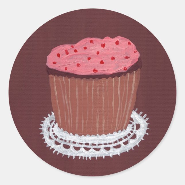 Sticker Rond cupcake2_sm (Devant)