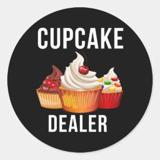 Sticker Rond Cupcake Concessionnaire Baker pâtisserie