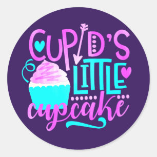 Sticker Rond Cupcake de Cupcake Saint Valentin