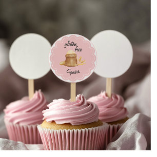 Sticker Rond Cupcakes sans gluten