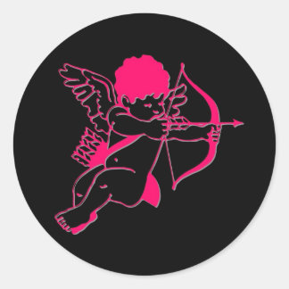Sticker Rond Cupidé