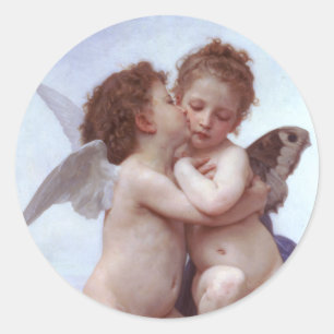Sticker Rond Cupidon et psyché