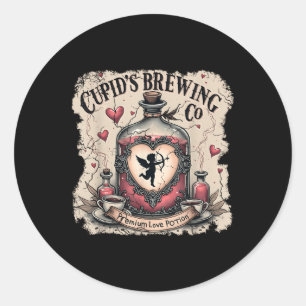 Sticker Rond Cupids Brasser Co Lots Potions Drôle Valentine